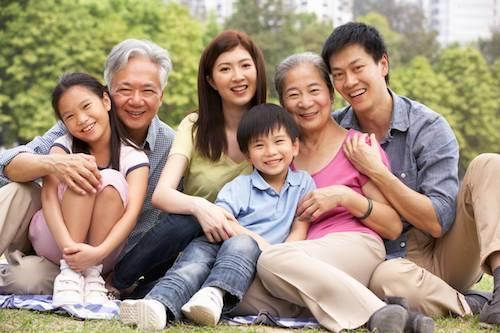 Large family of dental patient smiling near Norfolk County Dental Care