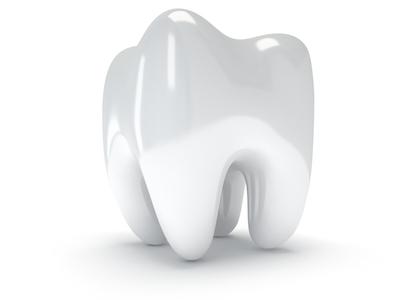 Digital graphic of enlarged tooth
