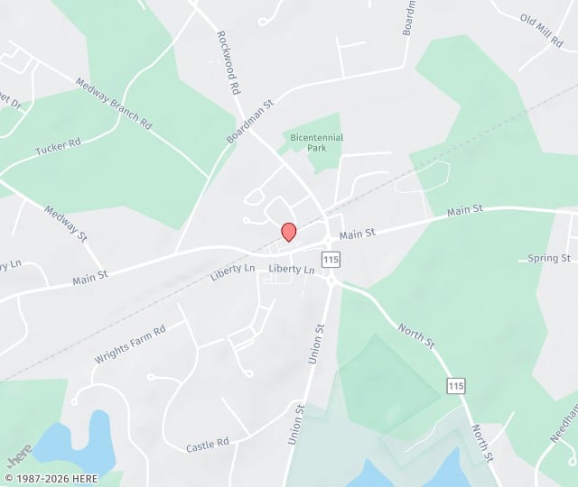 Location Map: 158 Main Street, 1 Norfolk, Massachusetts 02056
